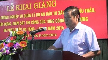 Khai giảng các khóa bồi dưỡng nghiệp vụ tại LICOGI