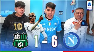 ANNIENTATI!! SASSUOLO-NAPOLI 1-6 | LIVE REACTION NAPOLETANI