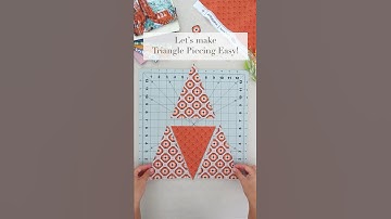 How to Sew Triangles the easy way #sewingtips #sewingtriangles #quilting