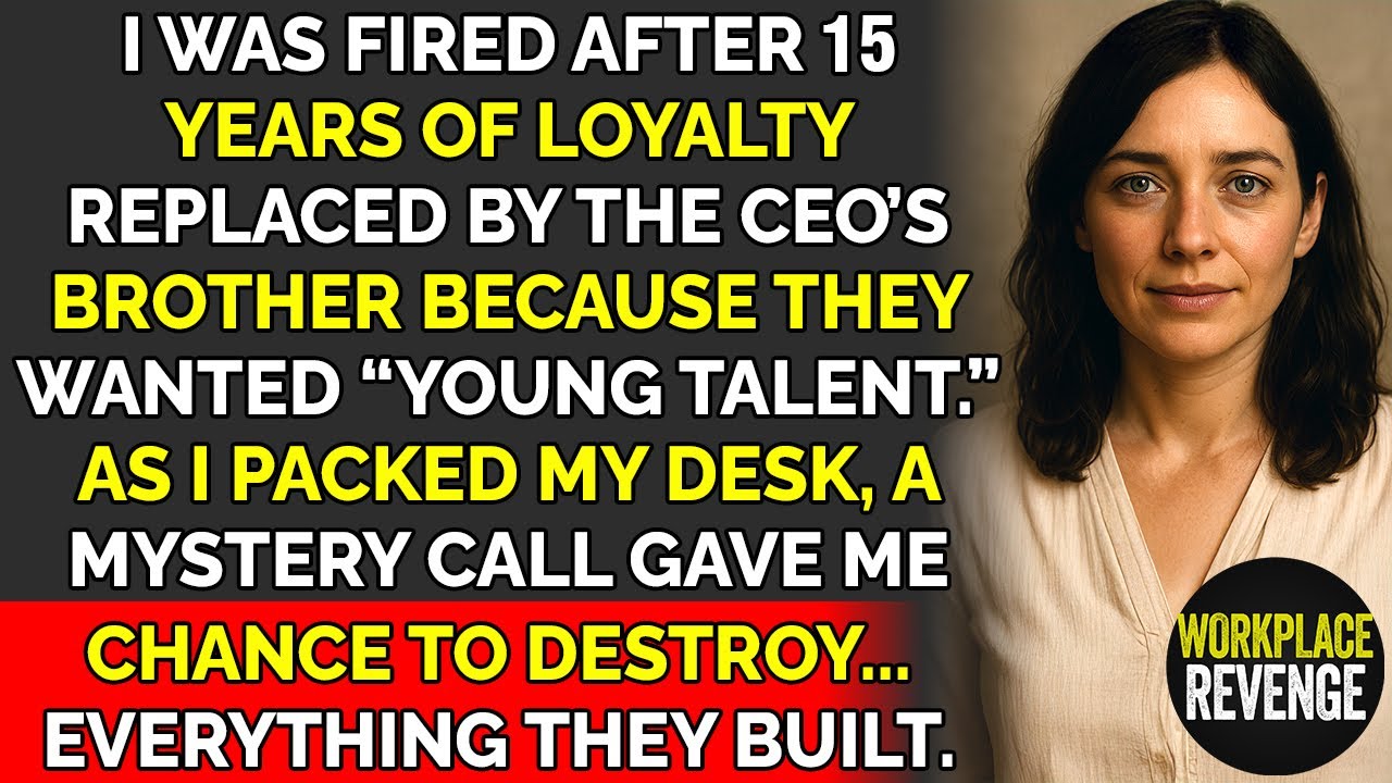 Меня уволили после 15 лет верной работы. Потом мою работу отдали брату генерального директора.