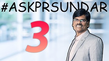 Imp. Financial Advice? Trading with 2L? Strategy for Office Goers? #AskPRSundar 3