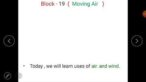 Class 2(E.V.S)- Lesson 4(Uses of Wind) of block 19(Moving Air).