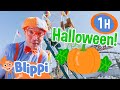 Blippi’s Halloween Rollercoaster! | Pumpkin Carving | Fun October Videos