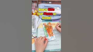 How to Hide Your Phone at School😎📱 #shorts