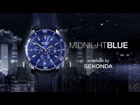 sekonda mens watch midnight blue