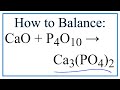 Balancing Chemical Equations Concepts