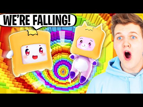 Can BOXY & FOXY Beat This RAINBOW MINECRAFT DROPPER?! (IT LOOKS SO COOL!)