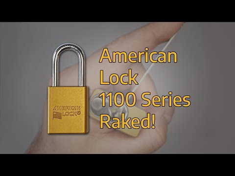 Raking an 1100 Series American Lock (Locksport Shorts)