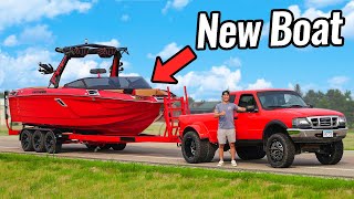 Dually Ford Ranger Tows my New Wake Boat! (10,000 LBS)
