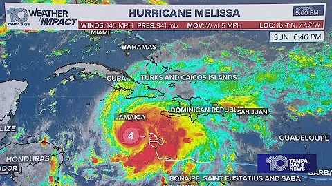 Tracking the Tropics: Hurricane Melissa forecasted to impact Jamaica with life-threatening hazards