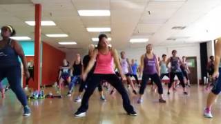 Zumba with Rachel Pergl at Fitness In Motion 'Swalla' by Jason Derulo