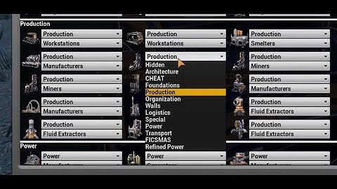 Build Menu Organiser - Satisfactory Mod