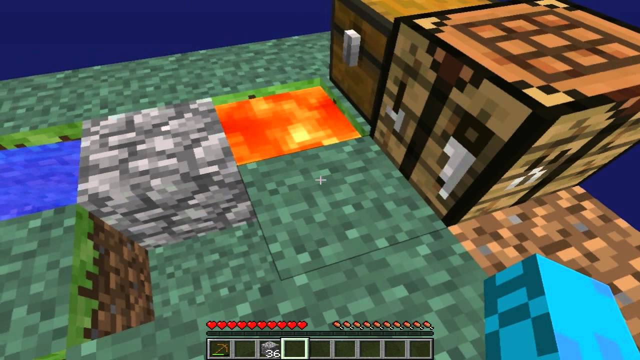SkyBlock #1 : Cobble Stone generator xD - YouTube