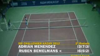 Adrian Menendez vs Ruben Bemelmans - Kazan Kremlin Cup 2012 (2ª Rod.) - 1/6