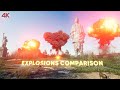 Explosions size comparison  3d