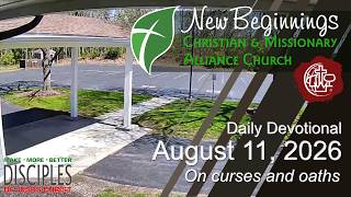 On curses and oaths - August 11 2026 Daily Devotional