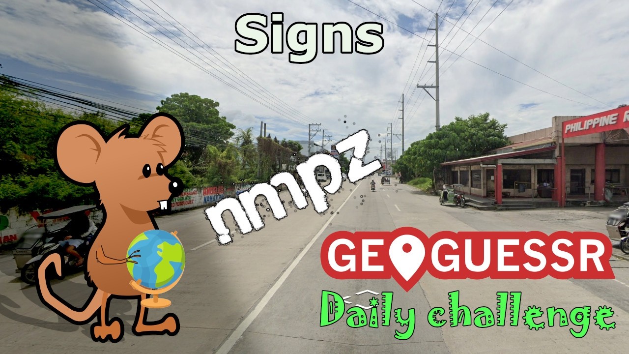 Geoguessr Daily Challenge - NMPZ - I Almost Missed The Country Name On A Sign