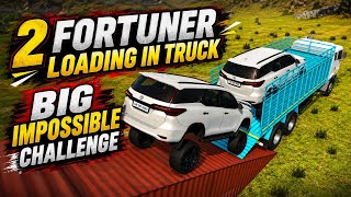 2 Fortuner Loading in Truck 🚛 | BIG IMPOSSIBLE CHALLENGE 😱 | Indian Vehicles Simulator 3D Gameplay screenshot 5