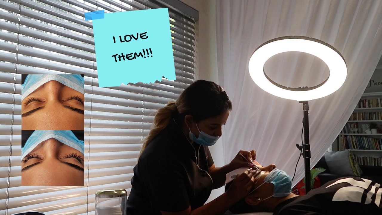 My First Time Getting Lash Extensions! - YouTube