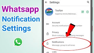 WhatsApp A to Z Notification Settings Android screenshot 2