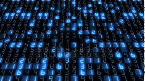 stock footage hexadecimal big data digital code running through black and blue mainframe in a futuri