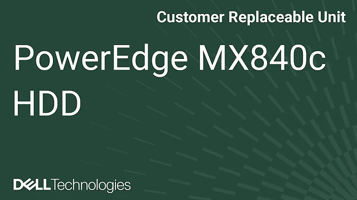 Dell  PowerEdge MX840c: Remove/Install HDD and Carrier