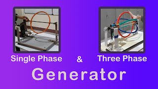 Single & Three Phase Generator - Basics and Experiment