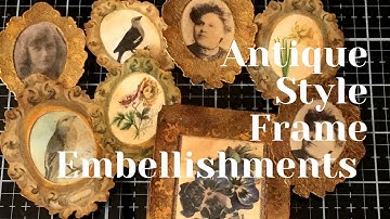 Making Frame with Paper - Embellishment for Junk Journals