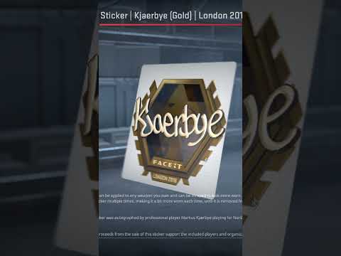 Sticker | Kjaerbye (Gold) | London 2018