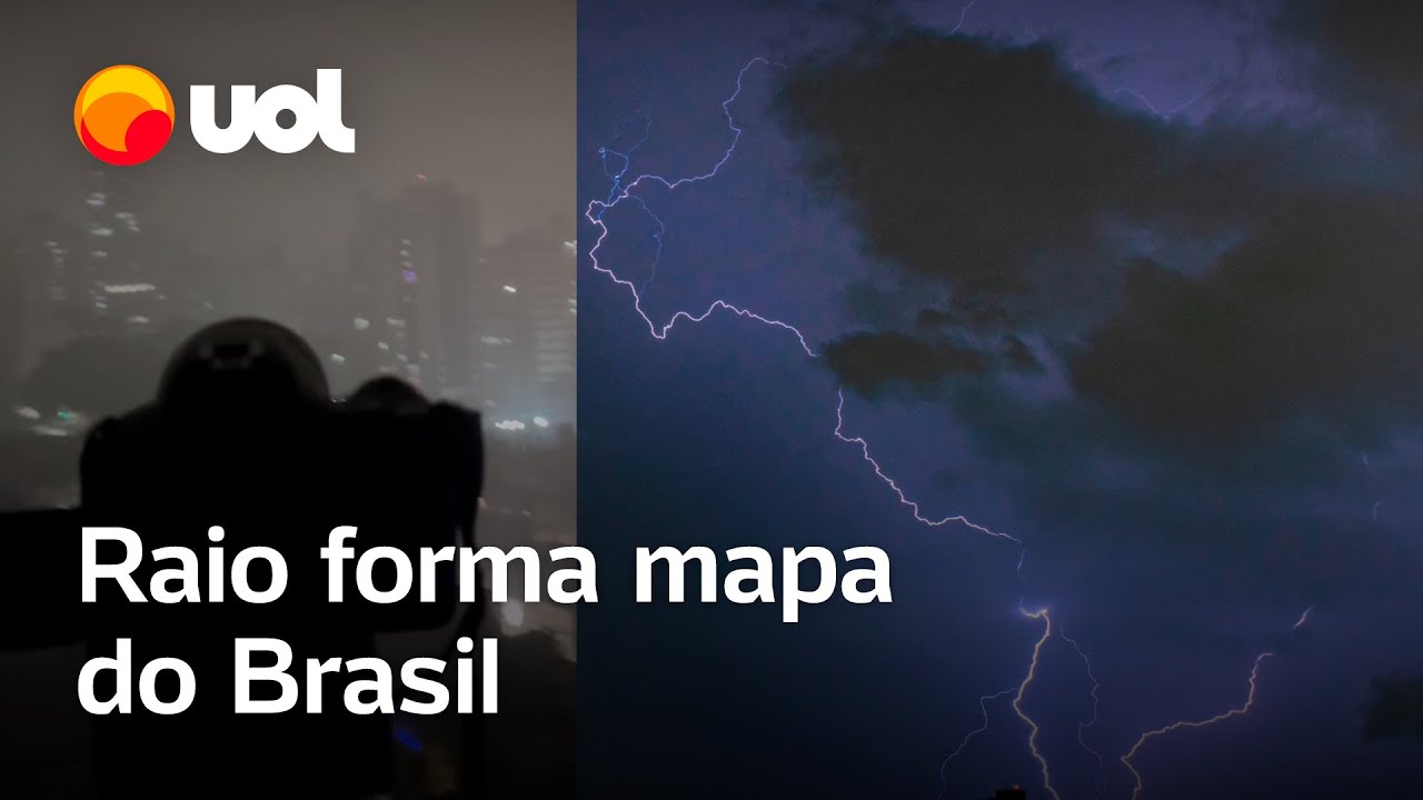 Fotógrafo amador viraliza ao compartilhar foto com raio que forma mapa do  Brasil; veja vídeo 