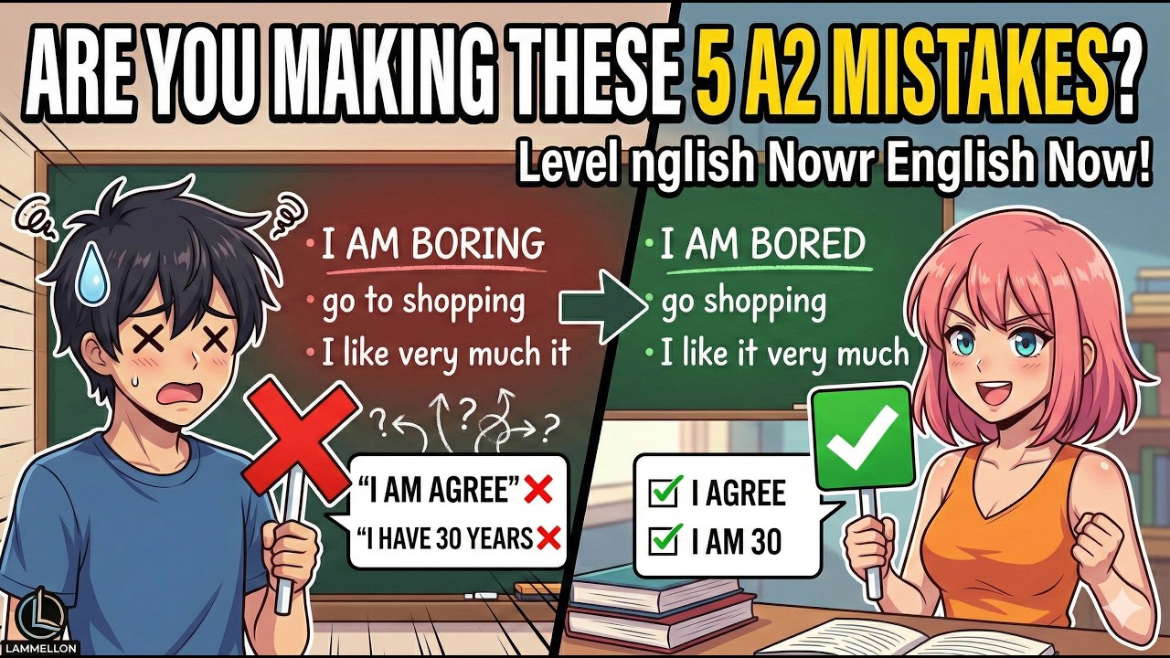 STOP Sounding Like a Beginner! Fix These 5 - A2 Mistakes