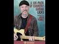 A six pack of country guitar licks  by josh yenne telecaster