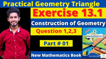Exercise 13.1 CH#13 Practical Geometry New Mathematic class 9 Book  Karachi Board Construction Part1