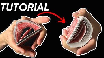 The FANCY DOUBLE Riffle Shuffle!! (Card Shuffling Tutorial!)