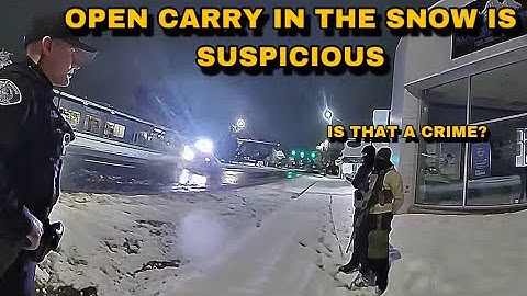 Open Carrying In The Snow Is Suspicious