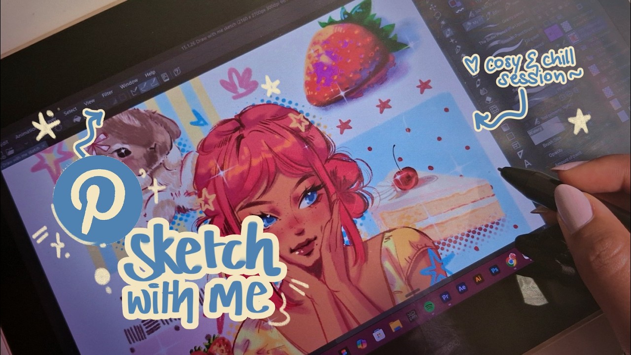✦ Pinterest decides what I draw | Sketch with me | CLIPSTUDIO PAINT ✦