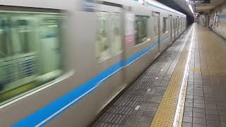 名古屋地下鉄鶴舞線　平針駅1番ホームからN3000形が発車