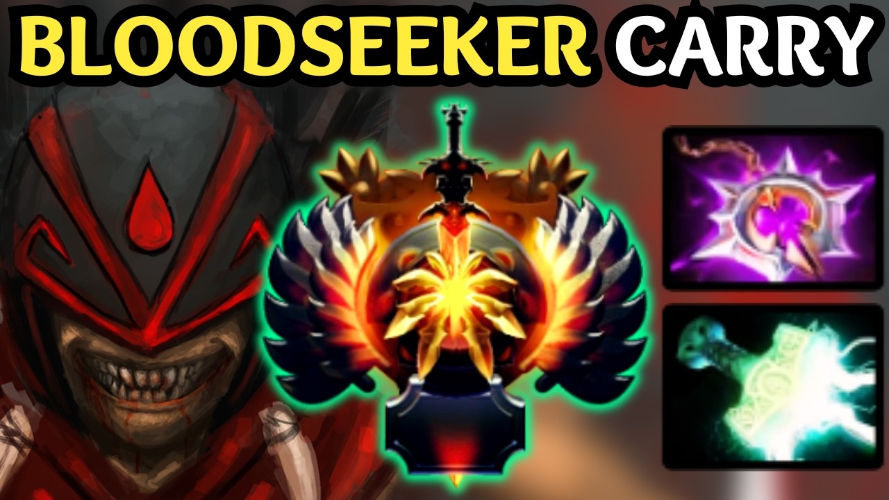 🔥 BLOODSEEKER Carry Is Broken — Run Them All Down 🔥 Dota 2 Gameplay