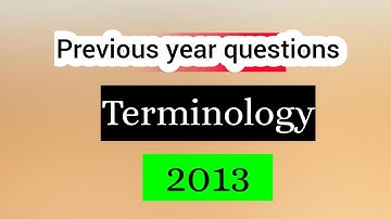 Sociology ugc nta net june 2020 । Previous year questions terminology  2013 by arti yadav
