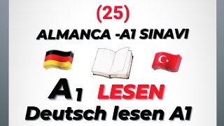 Deutsch A1 Prüfung Lesen Beispiel ALMANCA A1 LESEN #almancakursu #deutschlernen #almancaa1 #keşfet