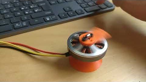 Open loop speed control of a brushless motor with a DIY FOC driver