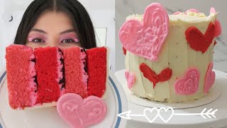 PASTEL de Corazones PARA REGALAR con AMOR ❤️ súper fácil -  Karamela 💕