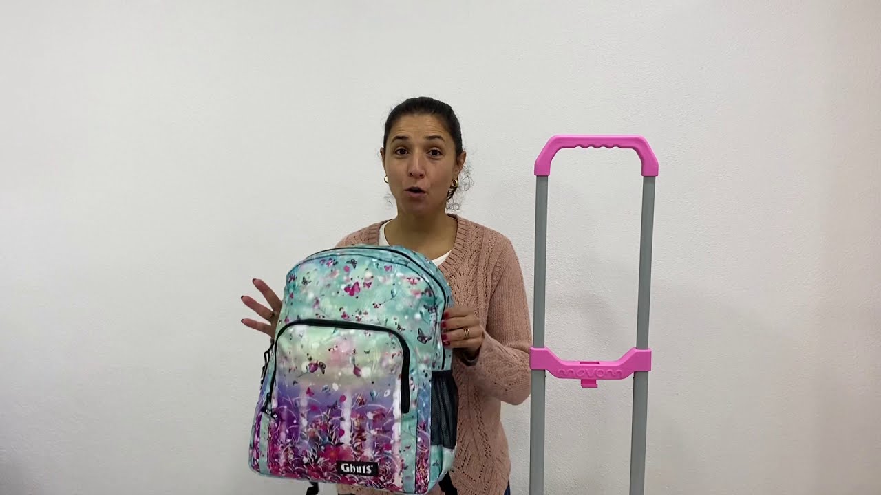 Como adaptar rodas a uma mochila.