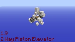 Minecraft Tutorial | 2 Way Piston Elevator