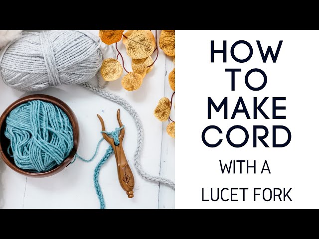 How to Use a Lucet Fork to Make and I-Cord — Rebekah Haas Crochet