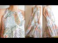 DIY Halter Neck Maxi Dress | Linen Maxi Ruffle Hem Dress