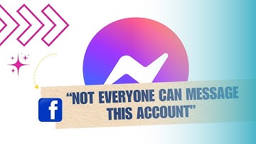 ⚡️ How to Fix Not Everyone Can Message This Account On Facebook Messenger Problem | Full How To