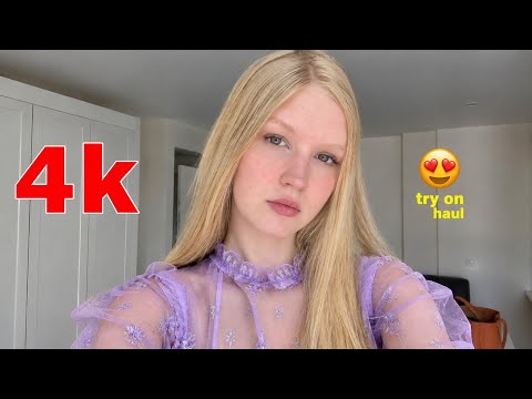 4K Lingerie Try On Haul See Everything Sheer Transparent Micro Bikini & See-through Dresses with me 