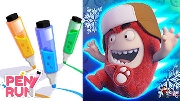 Oddbods Turbo Run Christmas Fuse Vs Pen Run Android/iOS Gameplay Walkthrough