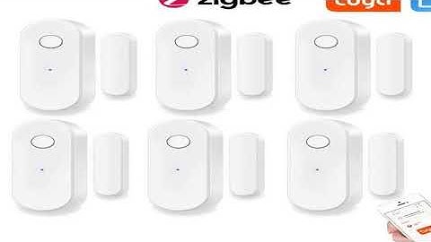 Tuya Zigbee Door Sensor Smart Home Security Window Detector Automatic Sliding Door Magneti